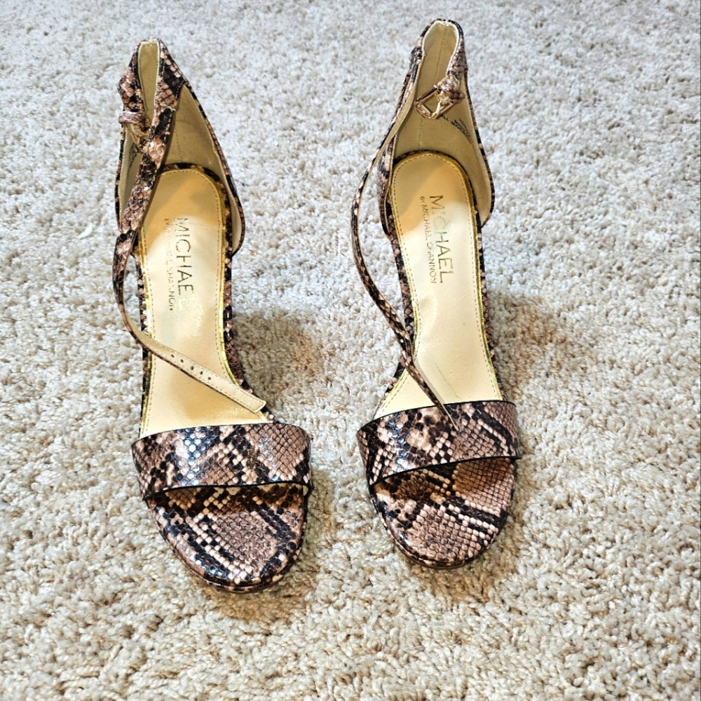 Michael Shannon Snake Print Heels